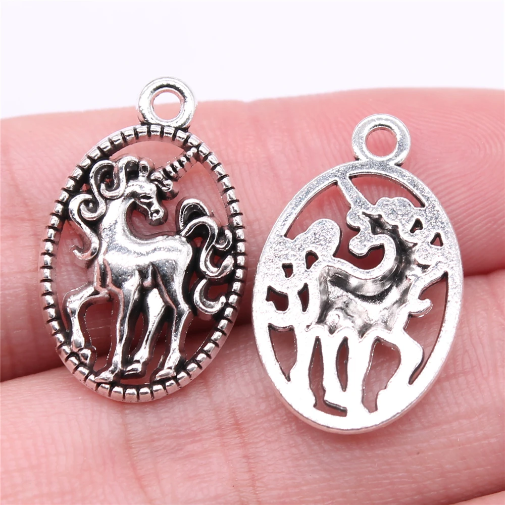 

Sejuani DIY Jewelry 10 шт. 24x15 мм Подвески в виде единорога