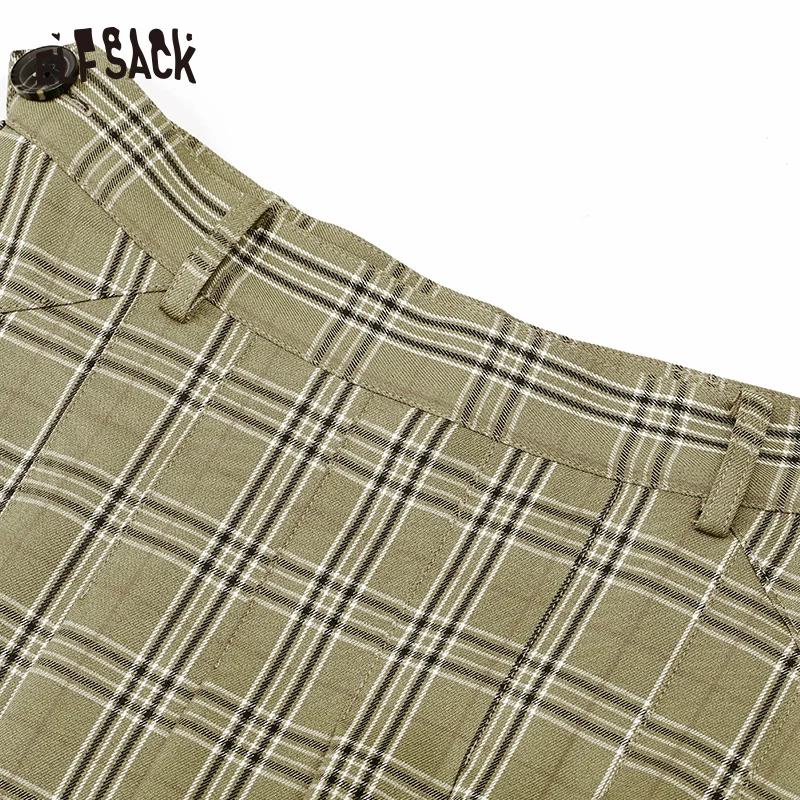 Женские Облегающие юбки ELFSACK повседневные однотонные клетчатые А силуэта в