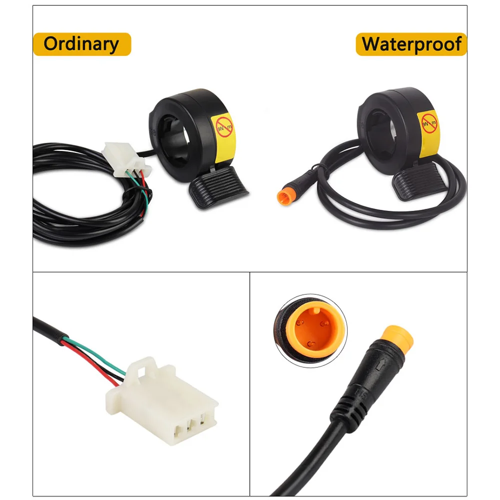 1pcs Thumb Finger Trigger For Electric Bike Ebike Scooter Sm Interface Waterproof Handlebars Throttle Replacement Part accessory