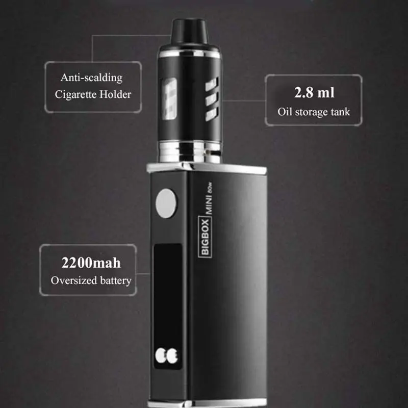 Горячая Распродажа электронная сигарета 80 Вт регулируемый vape мод коробка набор