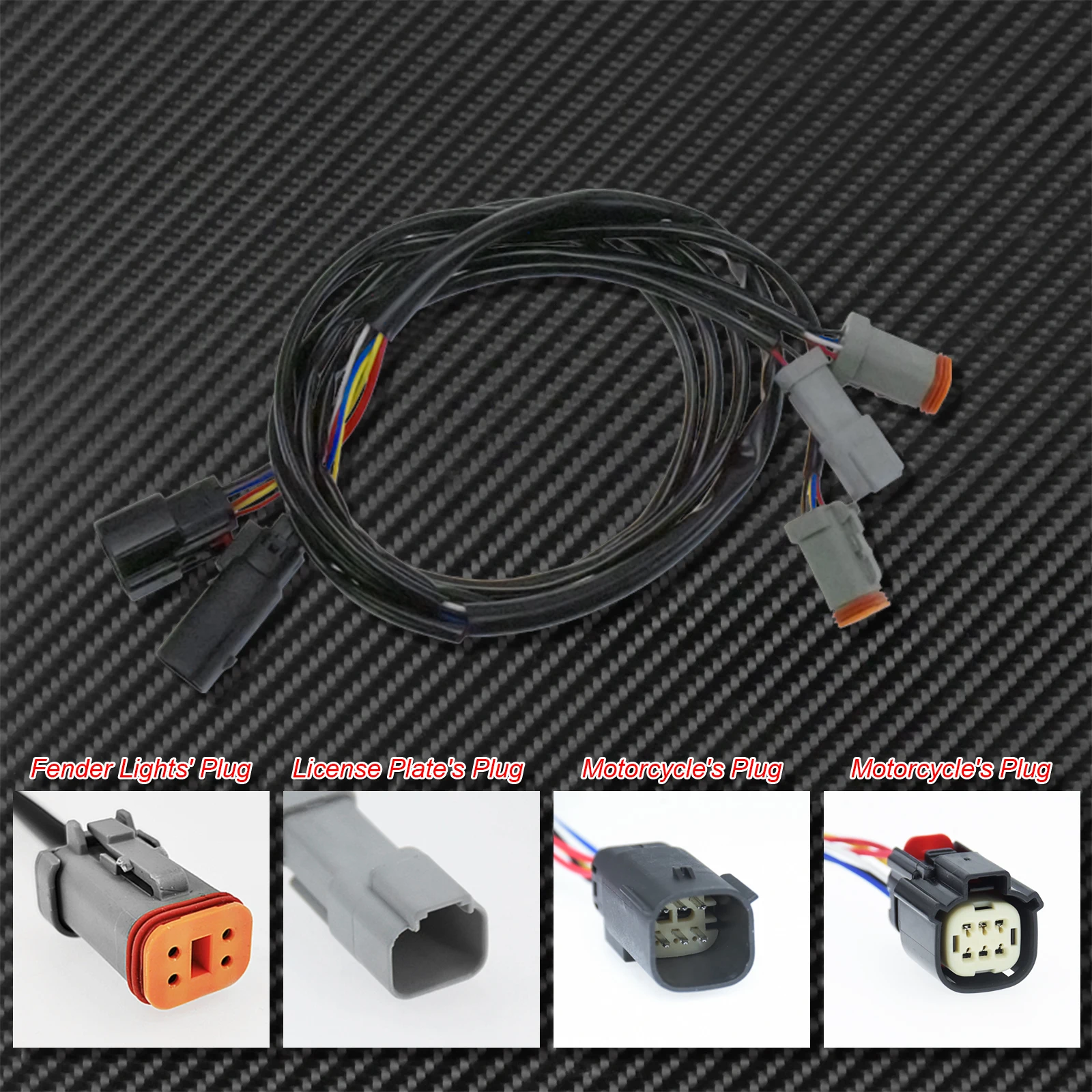 

Motorcycle LED Rear Fender System Smoke/Red/Amber Lens For Harley Touring Road King Ultra Limited FLTRX Electra Glide 2014-Up