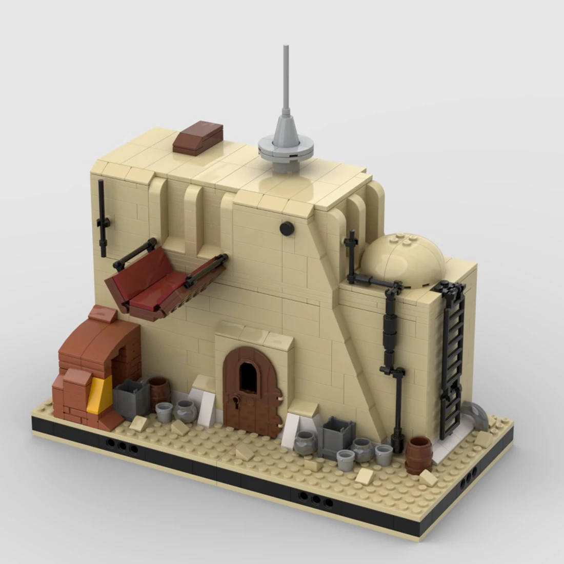 

9585Pcs MOC-56649 Modular Tatooine Tatooine City from 18 MOCs Space Wars DIY Building Blocks (Licensed and Designed by Gabizon)