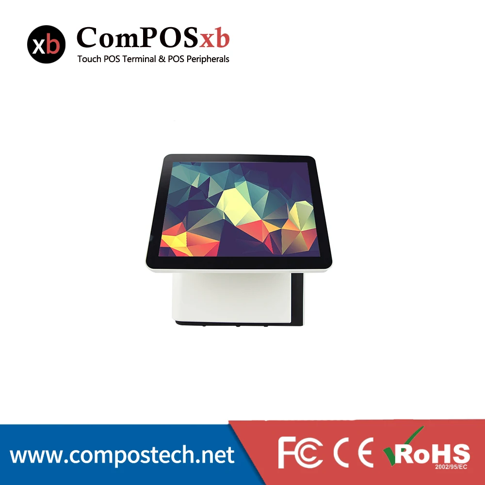Полный набор POS1618DP двойной POS системы 15 + дюймовый ЖК экран точка продажи