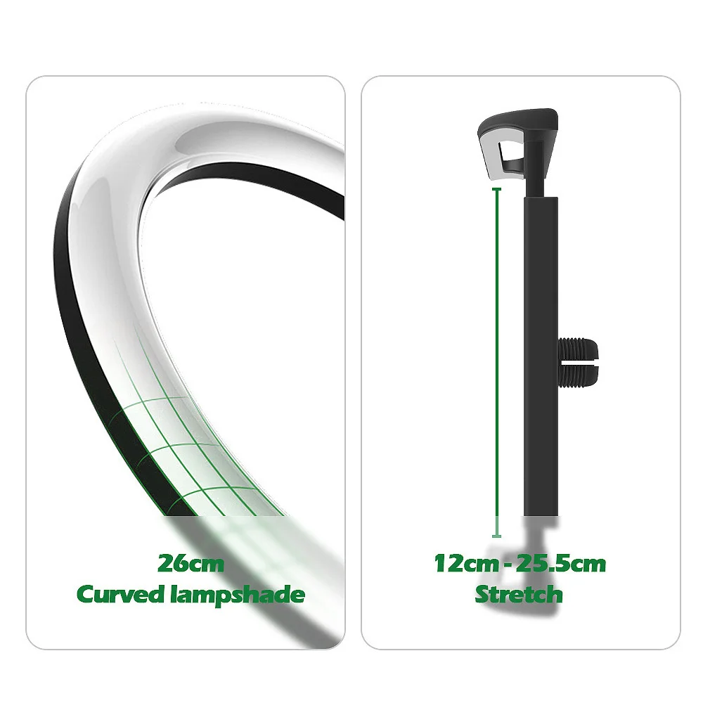 Offerte Supporto Da Tavolo Con Anello A LED Flash Light Selfie Lampada Stand Treppiede Per Tablet IPad Telefoni Cellulari Video Live Rugby