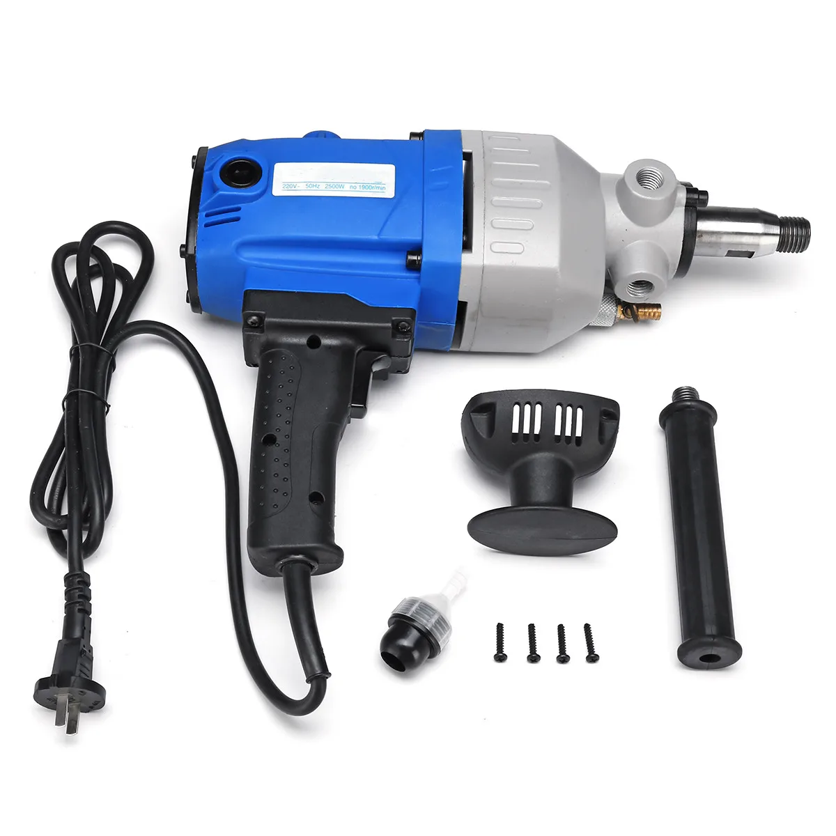 220V 2500W 168mm электрическая Алмазная сердечник сверла влажная ручная машина для сверления бетона с аксессуары для водяного насоса