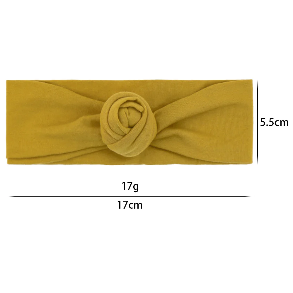 Новинка 2020 года Хлопковая однотонная повязка на голову с узелком Повязка ручной