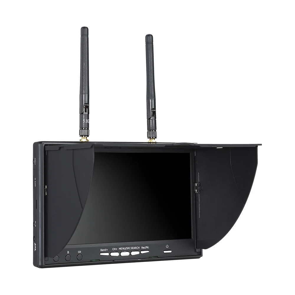 Беспроводной FPV-монитор RC800 7 дюймов с ресивером 5 8 ГГц 40 каналов DVR-Регистратор