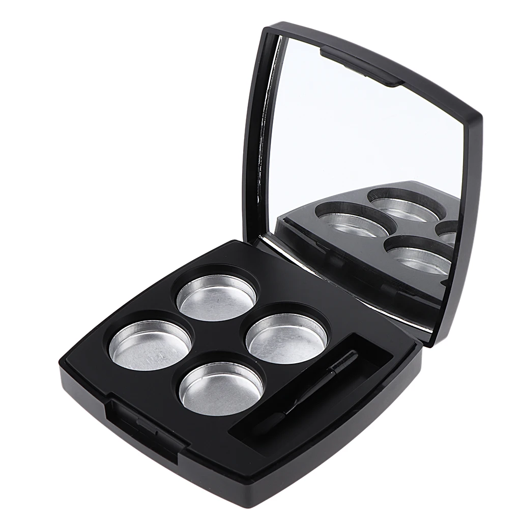 

Make Up DIY Empty 4 20mm Round Grid Eye Shadow Lipstick Powder Box Case
