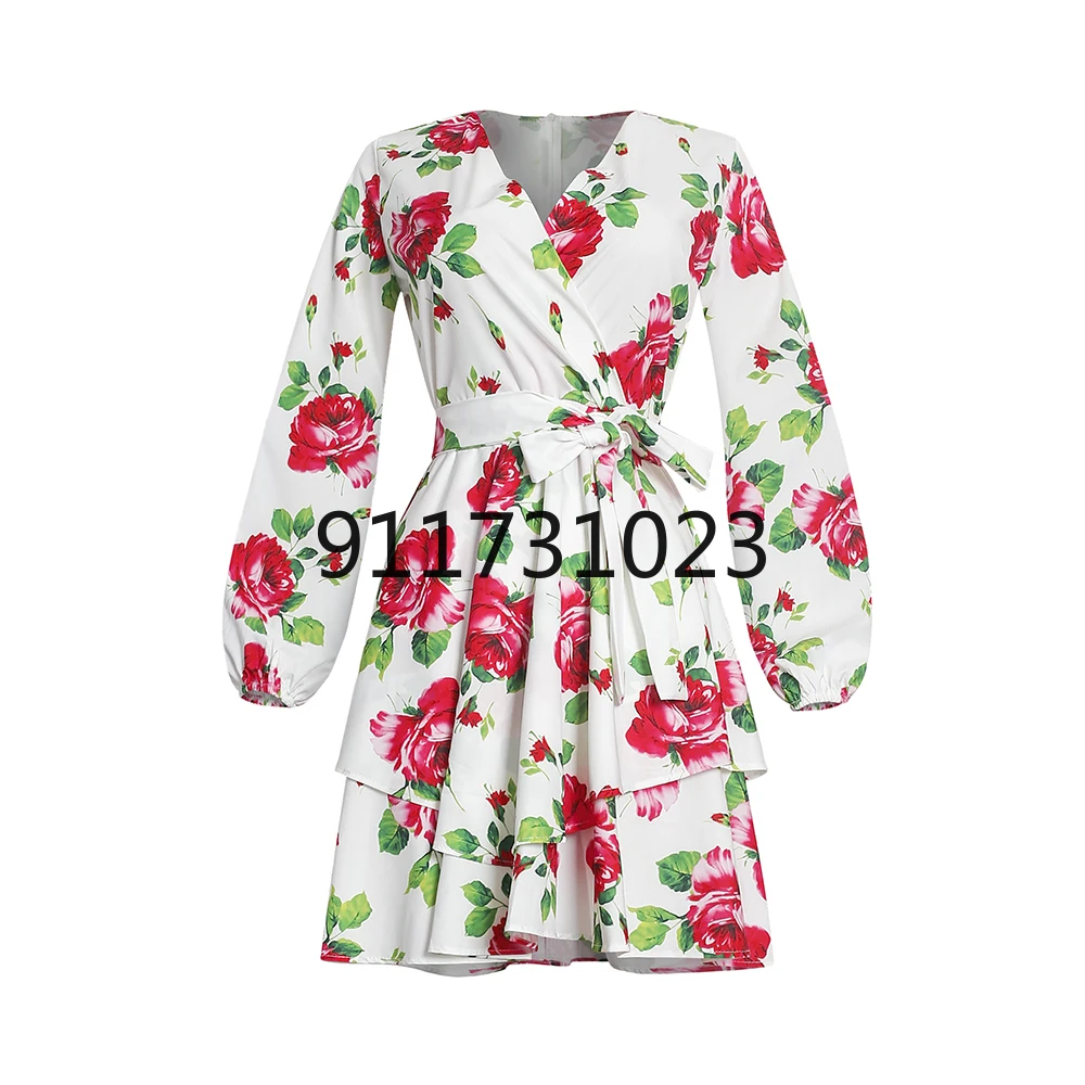 Африканские Дашики Платья с цветочным принтом Женская сексуальная одежда V