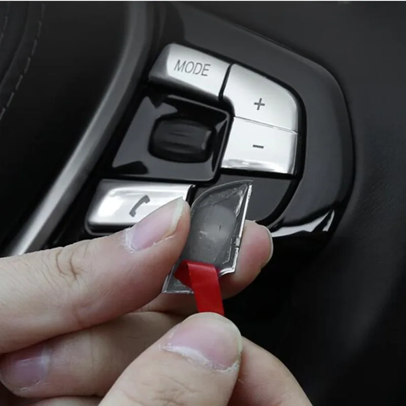 ABS кнопки на руль декоративный чехол с блестками отделка для BMW G30 G38 5 серии 525i 528li