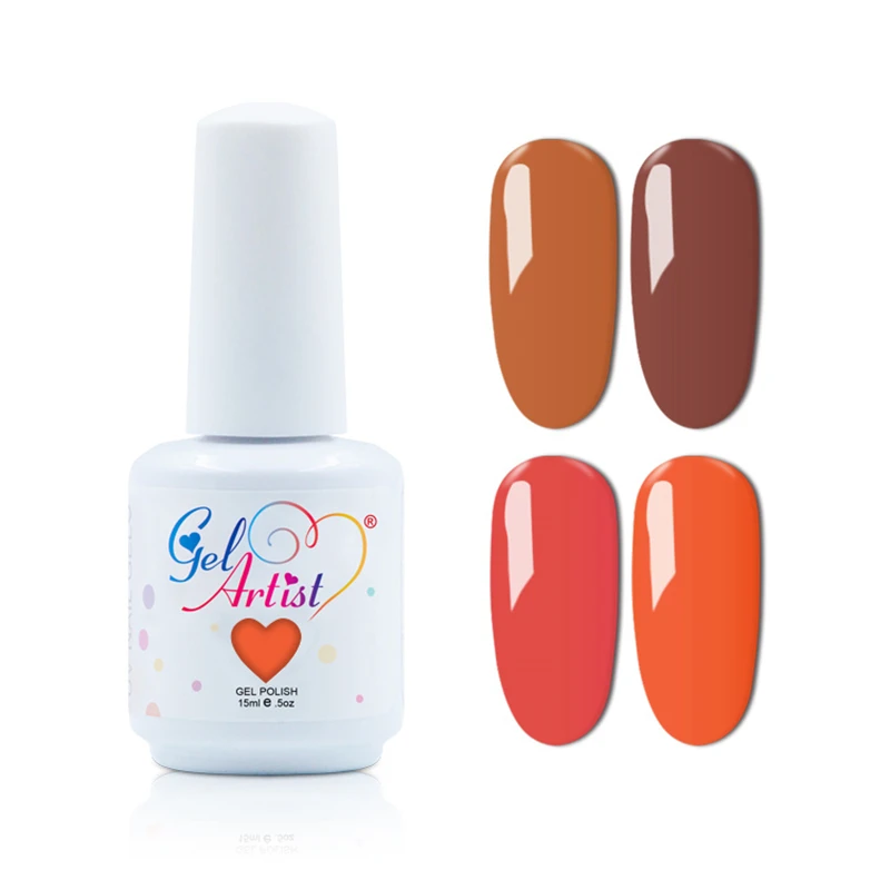 3 Bottles Carnelian Color Series Gel Professional Gelpolish 15 ML UV Gels Artist Base Top Nail Polish 30 Days Long Lasting | Красота и