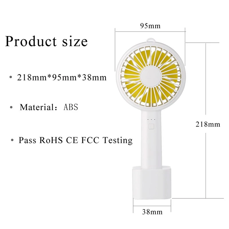 Портативный мини-вентилятор USB зарядка Персональный вентилятор с