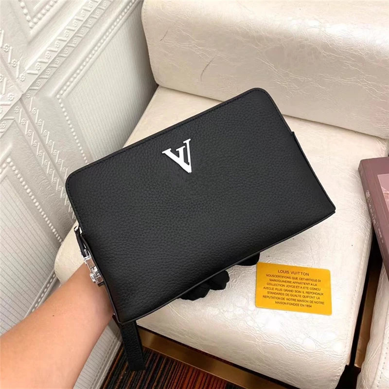 

Luxury designer handbag for men 2021 Fashion trends 2021 Combination lock clutch bag genuine leather Men's purse