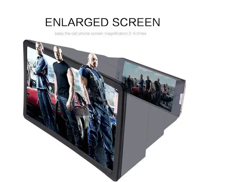 Увеличивающий 3D-экран F2 мобильный телефон увеличивающий лупу проектор для