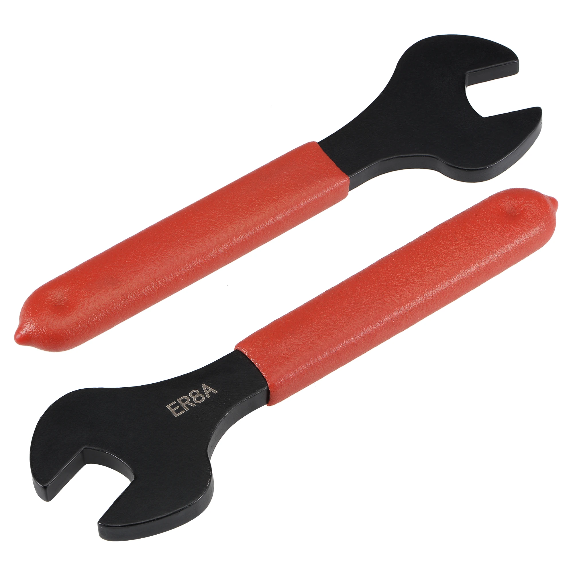 

Uxcell Collet Chuck Wrench Spanner for ER8A Lathe Clamping Nut with Red Non-slip Handle 2 Pcs