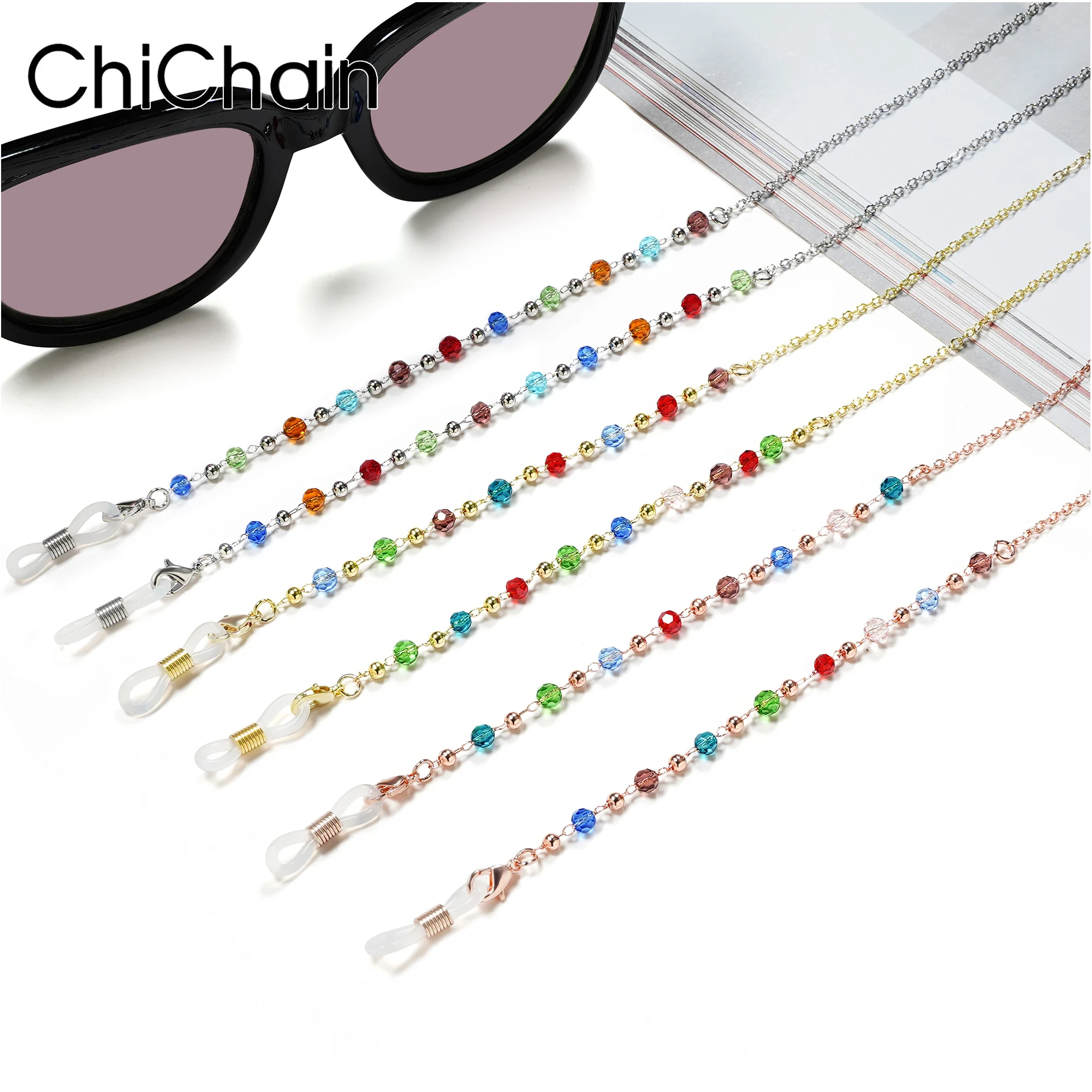 

Chichain Acrylic Beaded Eyeglass Chains for Women, Stylish Women’s Beads Sunglasses Chains,Women’s Beaded Eyewear Chains
