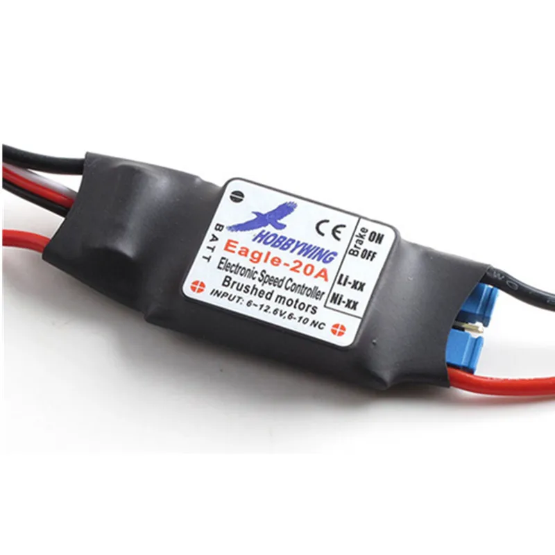 Оригинальный щеточный контроллер скорости Eagle 20A ESC для радиоуправляемого