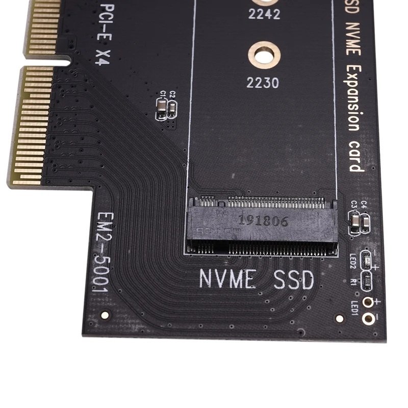 EM2-5001 PCI-E 3 0 X4 для NVMe M.2 NGFF M ключ SSD высокоскоростная Плата расширения ПК рабочего