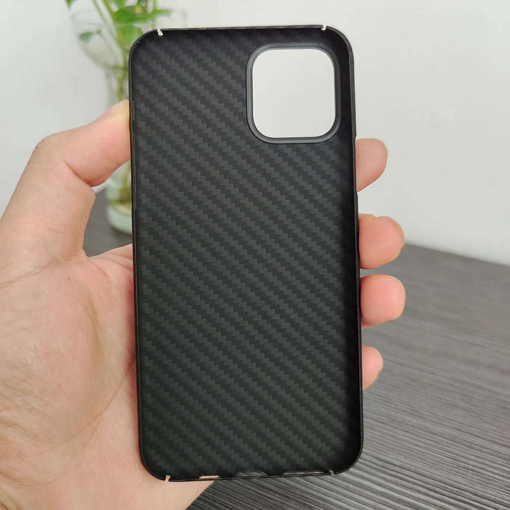 100% Aramid Fiber Phone Case for iPhone 11 Pro Minimalist Ultra-thin Case Carbon Fiber Cover for iPhone 11Pro Shell
