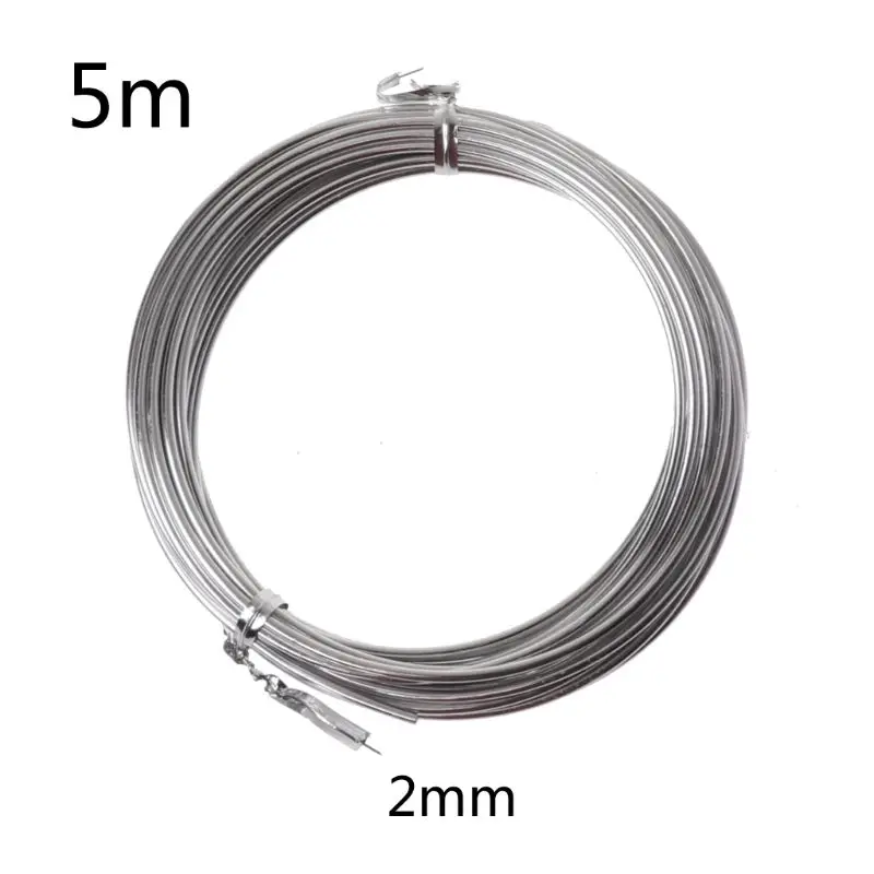 

Silver Metal Flexible Anodized Aluminum Armature Wire DIY Sculpture and Crafts