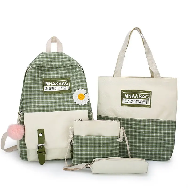 Школьный и студенческий рюкзак новый холщовый для отдыха на открытом воздухе