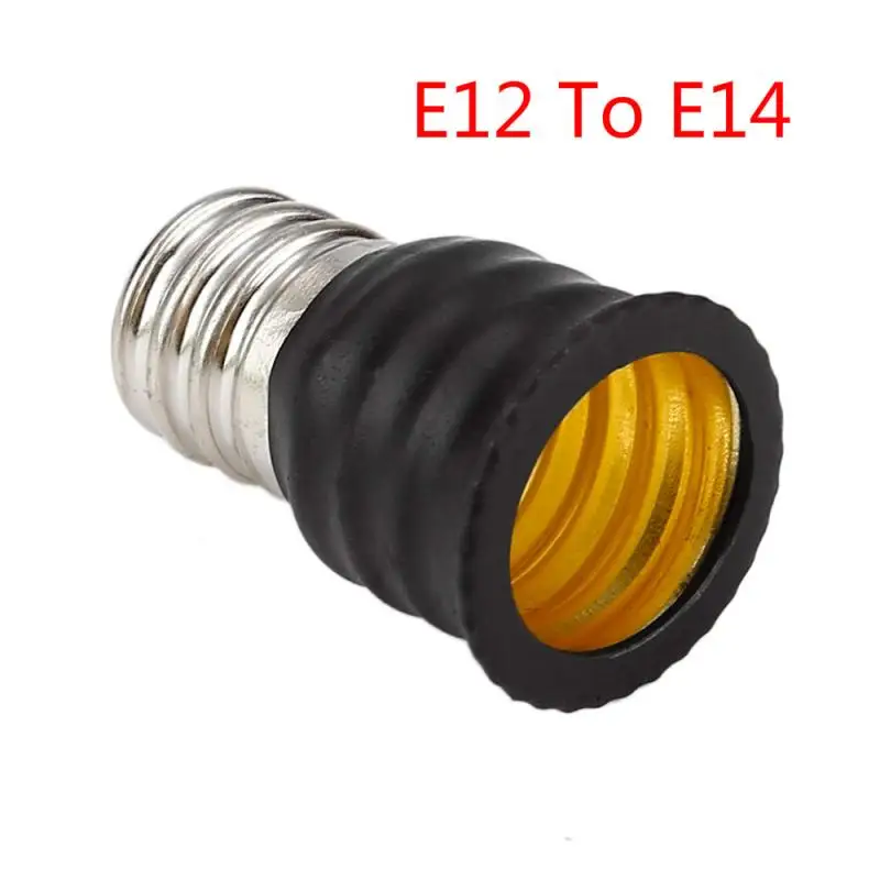 E12 для E14 База Светодиодный светильник лампы адаптер конвертер Винт Разъем Медь