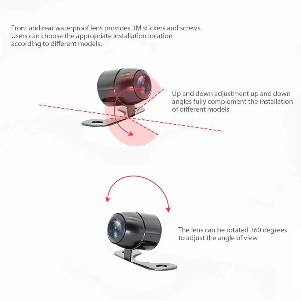 3 дюйма проводной Водонепроницаемый мотоцикл видео Регистраторы HD 1080P передние и