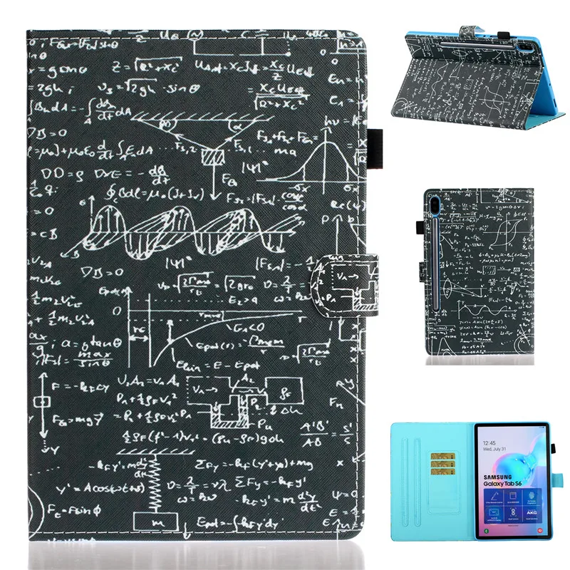 Симпатичные с мраморным узором &quotКотик&quot функция формула музыка флип PU смарт