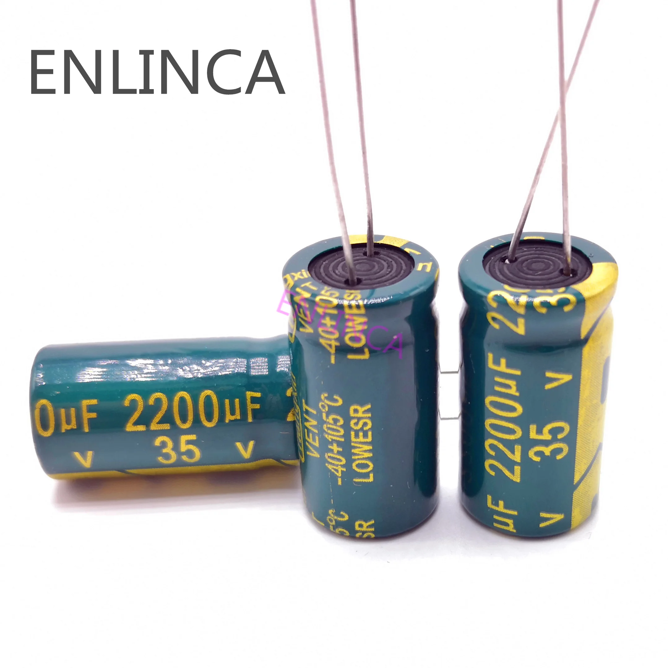 

12pcs/lot H205 Low ESR/Impedance high frequency 35v 2200UF aluminum electrolytic capacitor size 13*25 2200UF35V 20%