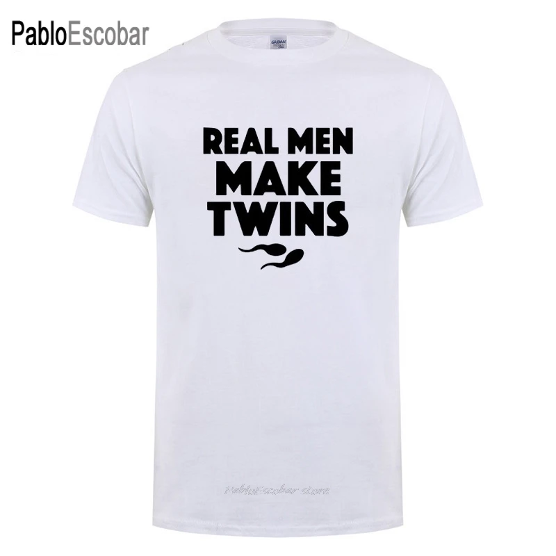 Новая детская футболка с надписью Daddy dafts Day Gifts Real Men Make Twins для мужчин забавная