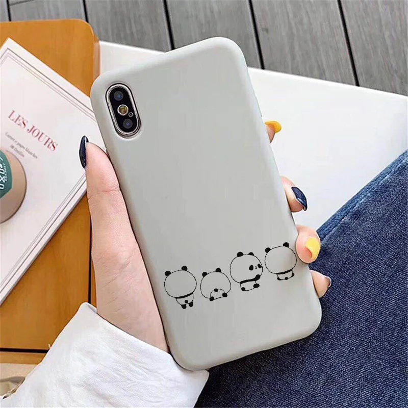 Роскошный чехол для телефона XiaoMi RedMi Note 8, 7, 6, 5, 5A, 4, 4X Pro, K20, силиконовая Мягкая задняя крышка, милый чехол с милым рисунком панды - Цвет: Panda1Gray