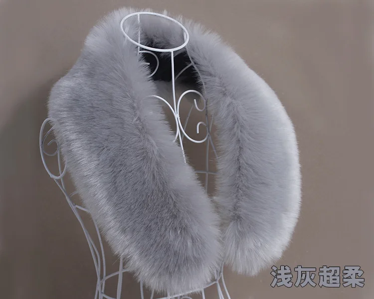 Qearlstar воротник из искусственного лисьего меха для женщин и мужчин Детское пальто