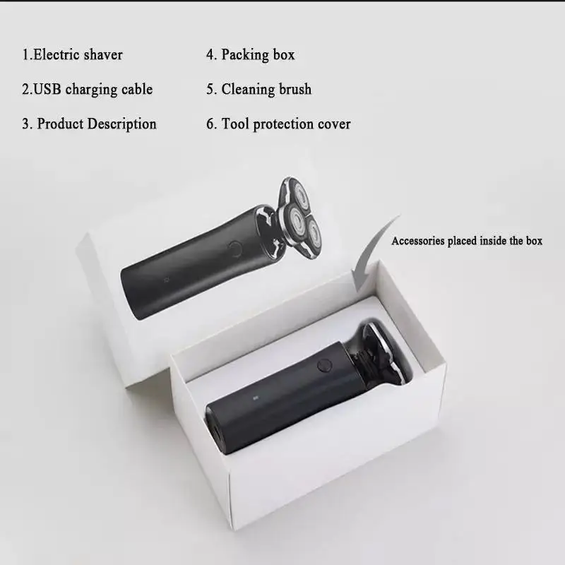 

Fast Charge electric razors Portable Razor Head Dry Wet Shaving Washable beard trimmer trimer Dual Blade Turbo Mode