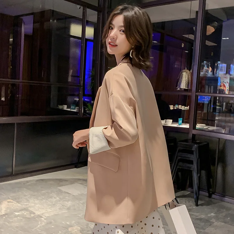 New Office Lady Elegant Suits Long Sleeve Woman Black Beige Khaki Blazers And Jacket 2020 Spring Autumn Outwear Femenino | Женская