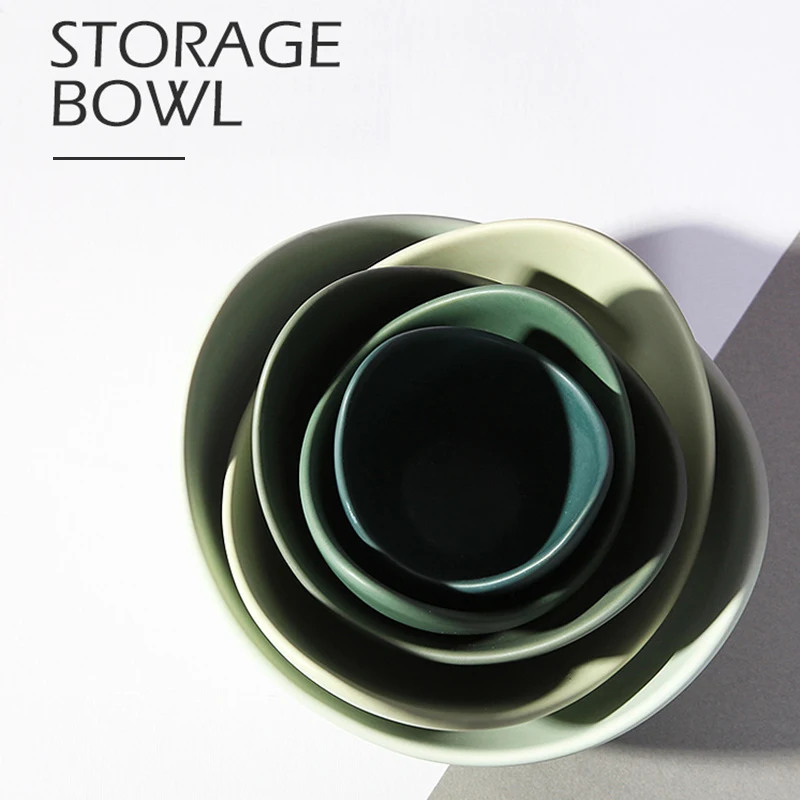 Японский набор керамических чаш лотоса креативный цветной поднос для фруктов