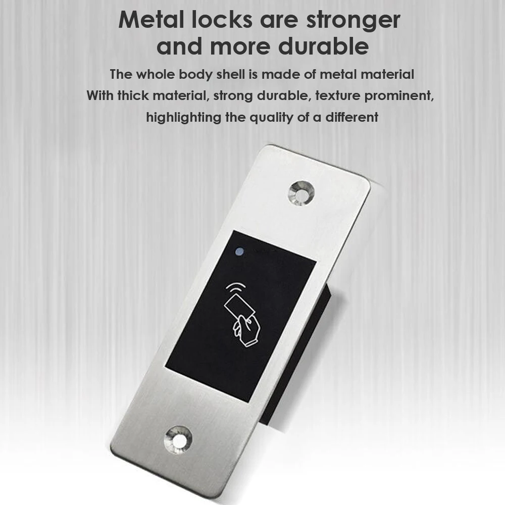 

RFID Reader Keyless Door Opener Metal Access Control IP66 Reader Embedded 800 Waterproof Users Mini Fingerprint Scanner
