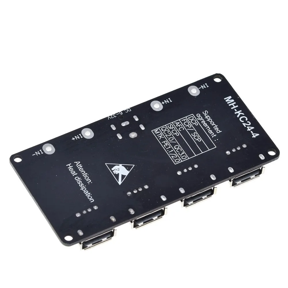USB QC3.0 QC2.0 USB DC-DC понижающий преобразователь зарядный понижающий модуль 6-32 в 9 в 12 В 24 В для быстрого зарядного устройства печатная плата 5 В