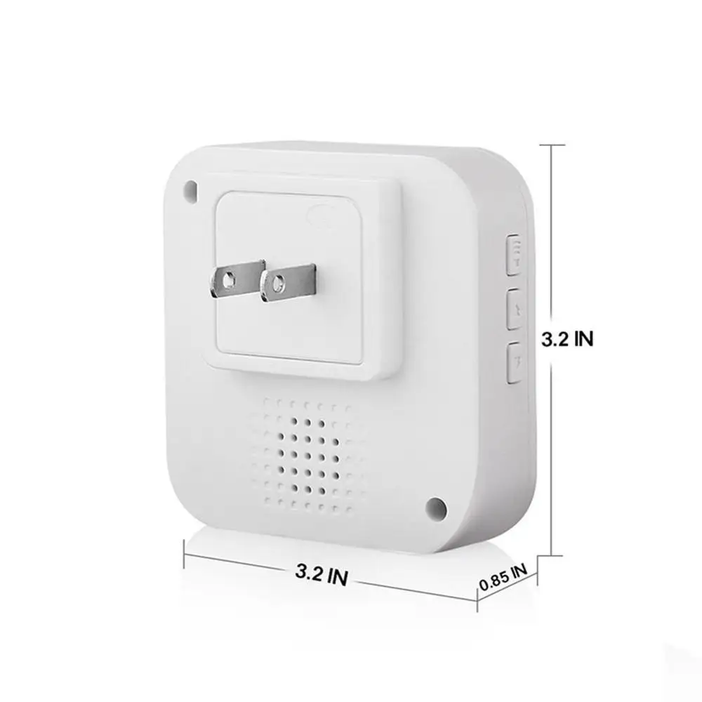 

Indoor Doorbell Smart Wireless WiFi Indoor Doorbell Ding UK/EU/US Bell Receiver Plug dong Door H3X0
