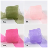 nylon organza mesh ribbons for crafts supplies wholesale valentines christmas gift wrapping rose flowerdecoration916253850mm