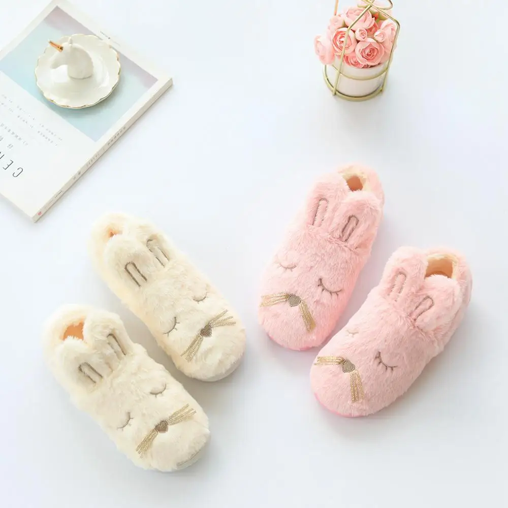 Женские тапочки в виде кролика Millffy белые или розовые мягкие домашние для