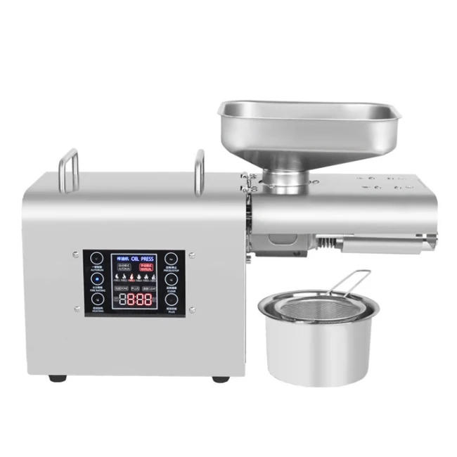 

Intelligent oil press stainless steel LCD touch screen household commercial oil press wholesale export price