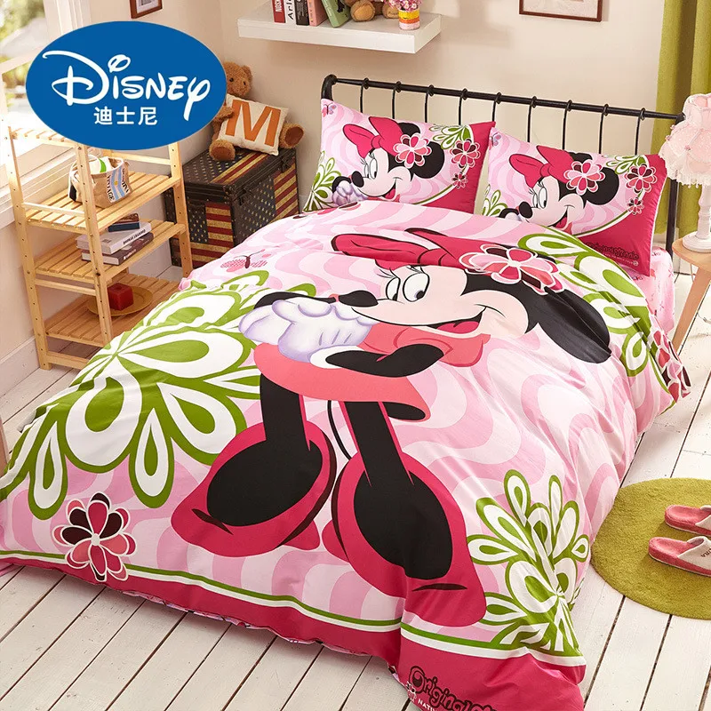 Комплект постельного белья Disney Mickey Minnie Mouse одеяло/пододеяльник простыня
