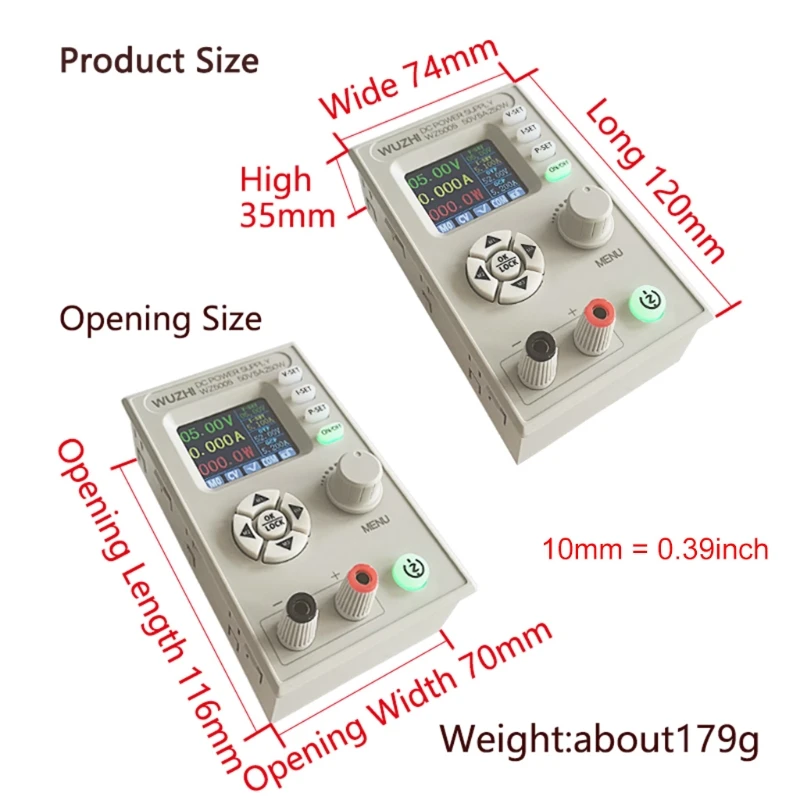 WZ5005 постоянного/переменного тока понижающий преобразователь CC CV с алюминиевой
