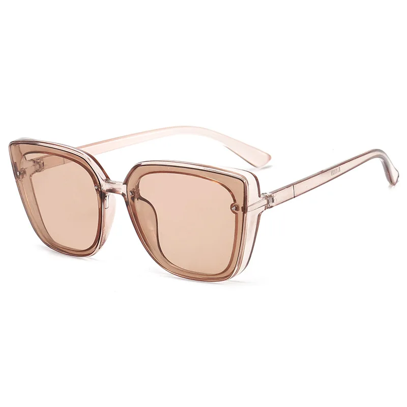 

2021 New Women's Sunglasses Korean Version of Large-frame Female Thin Face Lady Eyeglasses Fashion Polygon Madam Glasses