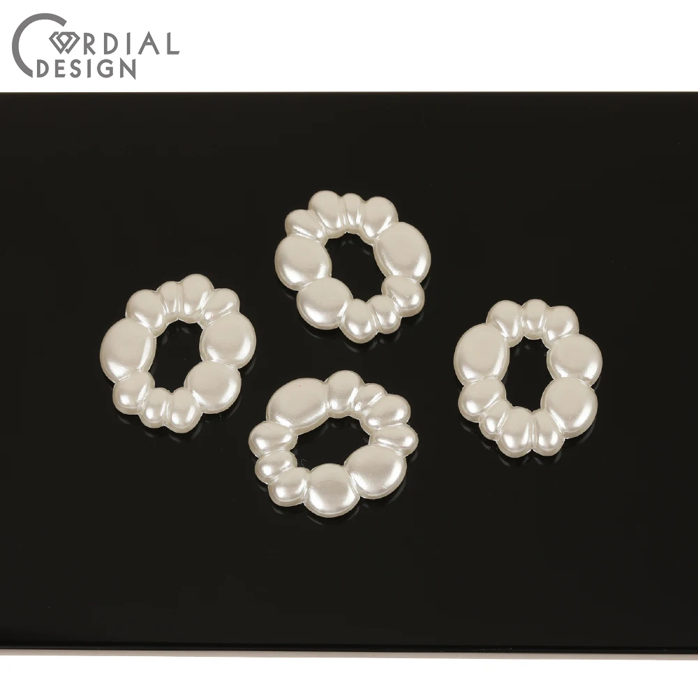 

Cordial Design 21*24mm 100Pcs DIY Beads Making/Jewelry Accessories/Irregular Shape/Imitation Pearl/Hand Made/Earring Findings