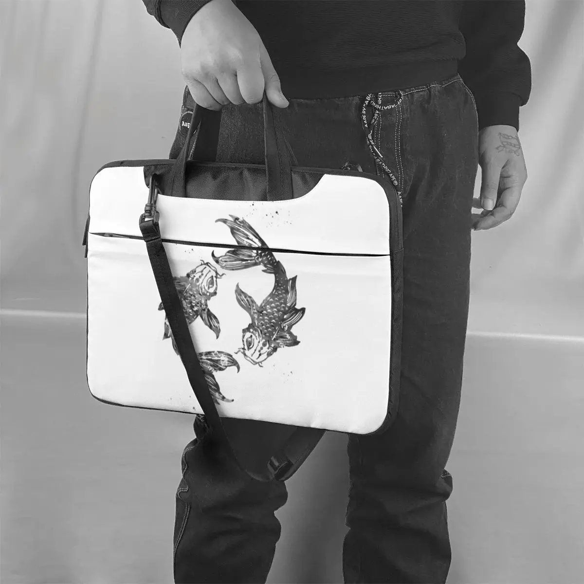 

Goldfish Laptop Bag Case Kawaii Bicycle Computer Bag Messenger Protective Laptop Pouch