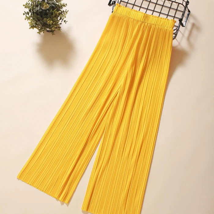

Japanese high-waist loose pleated wide-leg pants women summer long pants straight-leg pants sweatpants women baggy