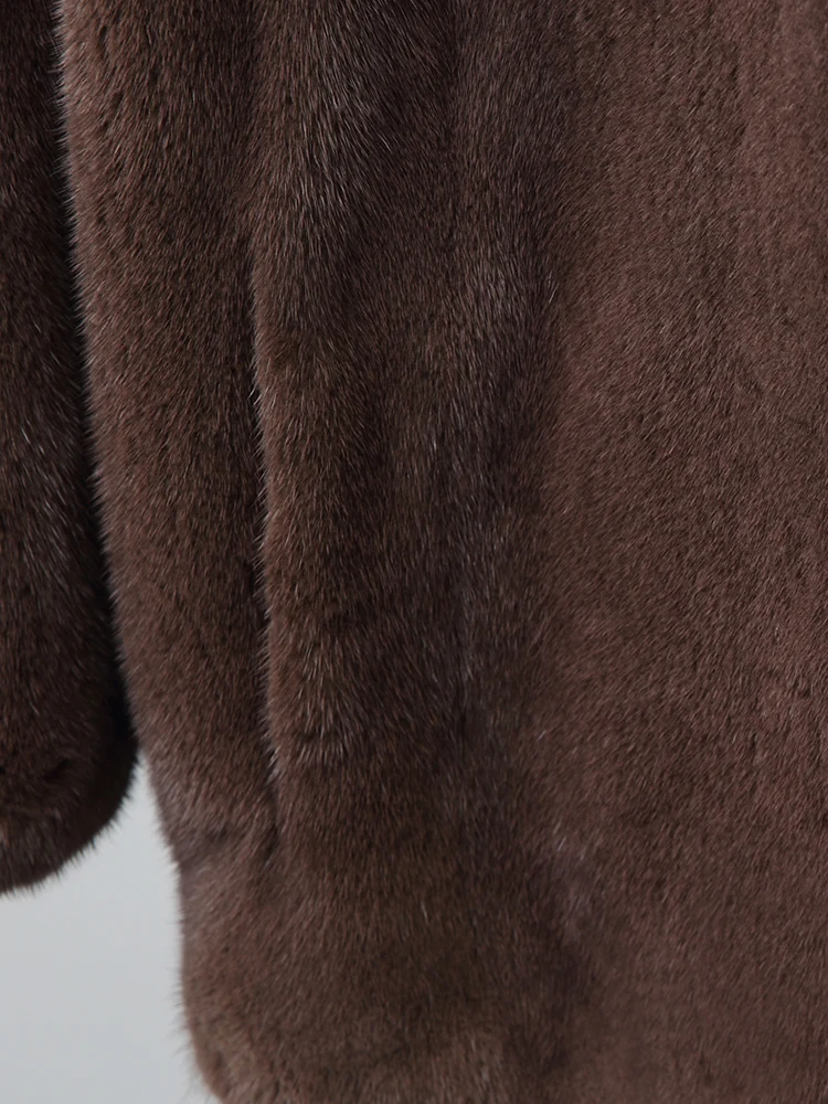 2020 inverno nova todo vison casaco de pele das mulheres curto moda Vestido simples em do pescoolo fino vi | Женская одежда