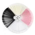 50 шт. Ложные поддельные ногти практика лак УФ-гель для салона Pro дисплей диаграмма инструмент Веерообразный декорированный дизайн ногтей кончик гель декоративная ручка