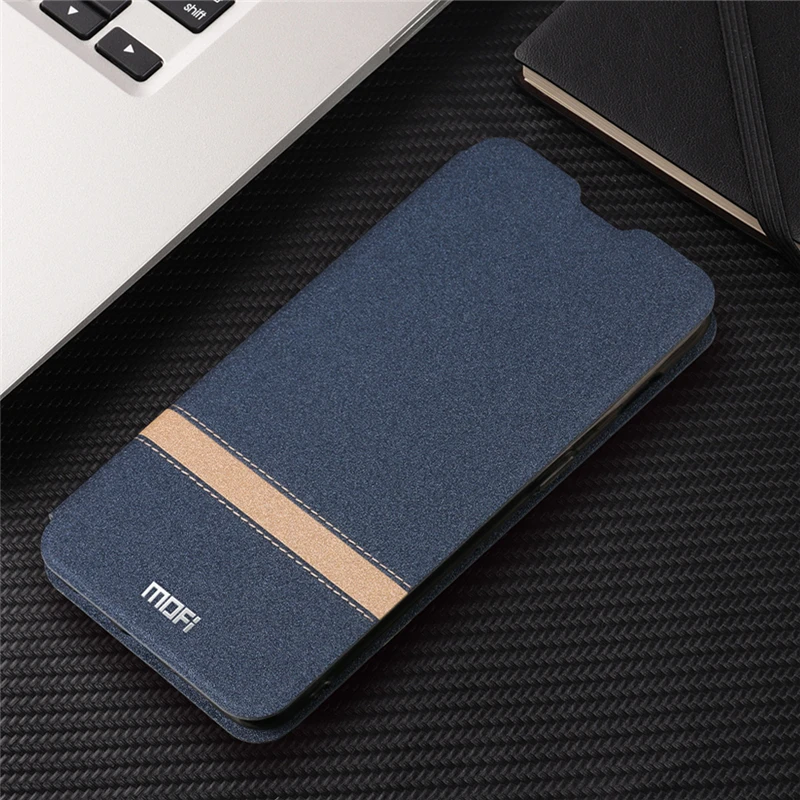 MOFi для Xiaomi CC9E CC9 Чехол флип искусственная кожа силиконовый защитный закаленное Роскошный чехол Xiomi 9 A3 lite чехол для телефона оболочка